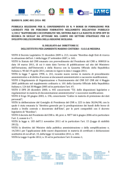 Decreto pubblicazione graduatorie d`istituto provvisorie