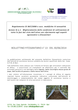 Bollettino solo provincia