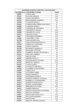 Quadro economico degli interventi infrastrutturali