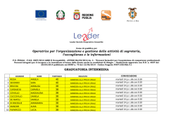 graduatoria definitiva, avente validit&agrave; triennale, del personale