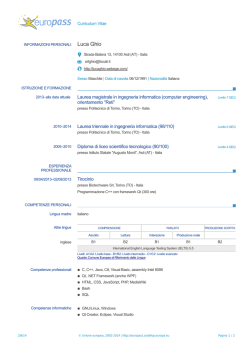 Italiano - Sito Web di Luca Ghio