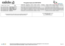 Prospetto quote Avvenimentidelgiorno di