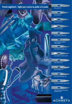 Punte taglienti / Aghi per cucire la pelle e il cuoio