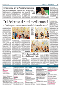 Dal Seicento ai ritmi mediterranei