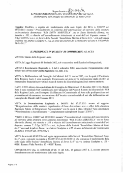 Decreto n. U00103 del 26 marzo 2014