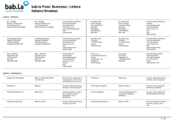 Frasi: Business | Lettera (Italiano-Svedese)