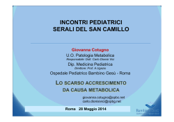 1) Giovanna COTUGNO - Azienda Ospedaliera S.Camillo