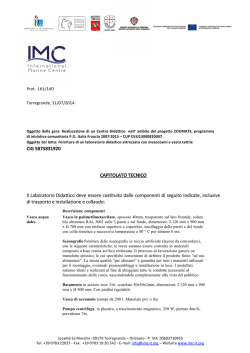 Capitolato tecnico in formato Pdf