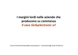 52. esercitazione margini lordi azienda su commessa