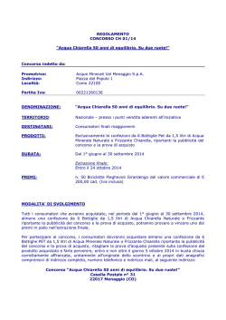 Acqua Chiarella 50 anni di equilibrio. Su due ruote!