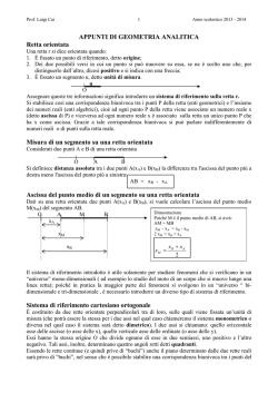 Geom_analitica - Liceo Statale Aprosio