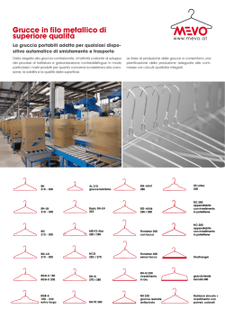Grucce in filo metallico di superiore qualit&agrave;