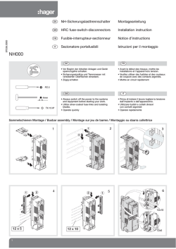 £ NH-Sicherungslasttrennschalter Montageanleitung § HRC