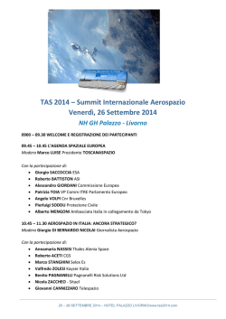 TAS 2014 - Comune di Livorno