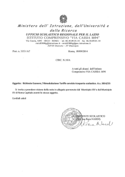 leggi - istituto comprensivo via cassia 1694 roma