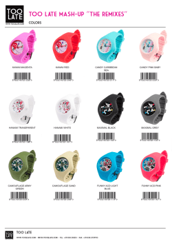 TOO LATE mash-up &ldquo;the remixeS&ldquo;