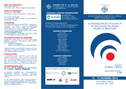 LA STADIAZIONE ED IL FOLLOW UP IN ONCOLOGIA TRA REALT&Agrave;