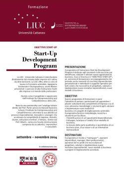 Start-Up Development Program