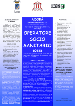 scarica il bando del corso