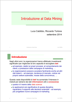 Introduzione al Data Mining