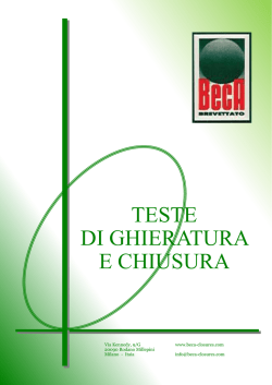 TESTE DI GHIERATURA E CHIUSURA