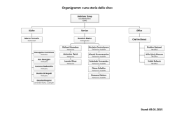 Organigramm &laquo;una storia della vita&raquo;