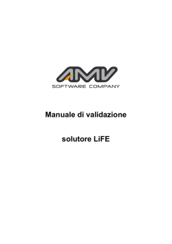 Manuale di validazione solutore LiFE