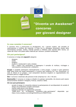 "Diventa un Awakener" concorso per giovani designer