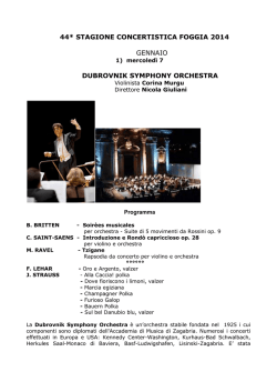 44* STAGIONE CONCERTISTICA FOGGIA 2014