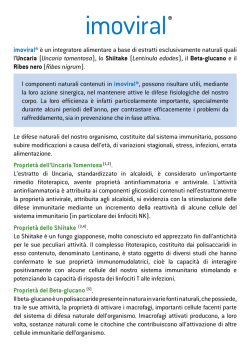 imoviral&reg; &egrave; un integratore alimentare a base di estratti