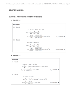 Introduzione - Concetto di tensione
