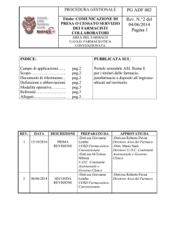PG ADF 002 Rev. N.&deg;2 del 04/06/2014 Pagina 1