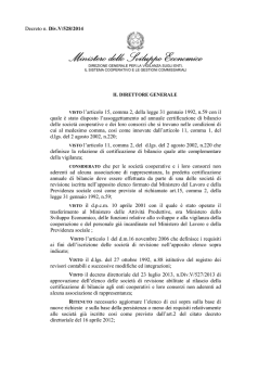 Ministero dello Sviluppo Economico ro dello Sviluppo Economico ro