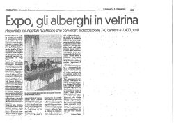 Presentato ieri il portale "La Milano che conviene"f a