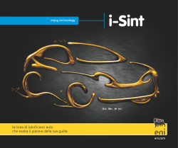 eni i-Sint - Petrolcam