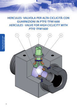 HERCULES- VALVOLA PER ALTA CICLICIT&agrave; COn