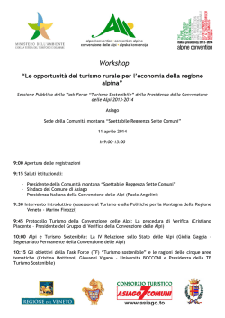 programme (it) - Convenzione delle Alpi