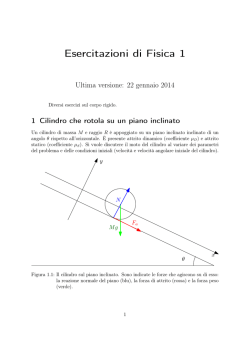 Esercitazioni di Fisica 1