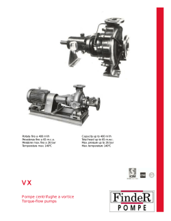 Pompe centrifughe a vortice Torque-flow pumps