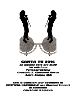 CANTA TU 2014 - Comune di Riva di Solto