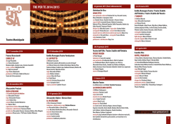 Calendario tre per te 2014-2015