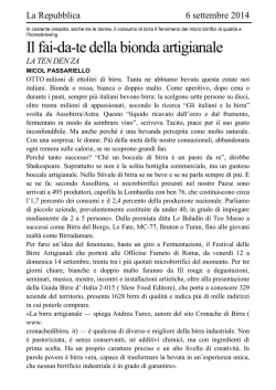 LaRepubblica_&rdquo;Il fai-da-te della bionda artigianale&rdquo;