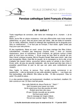 Je te salue ! - Cath