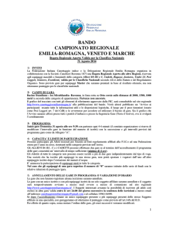 bando campionato regionale emilia