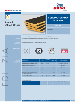 Scheda tecnica FDP 3/Vr