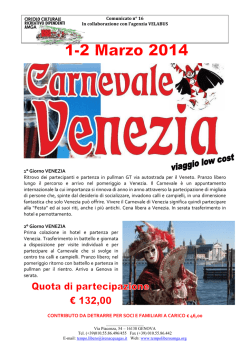 Carnevale a Venezia