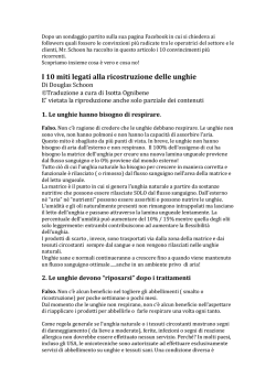 I 10 miti legati alla ricostruzione delle unghie