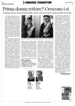 a uv a rettore? Crescono i s&igrave;