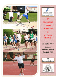 3&deg; CHALLENGE CESARE DE MATTEIS E