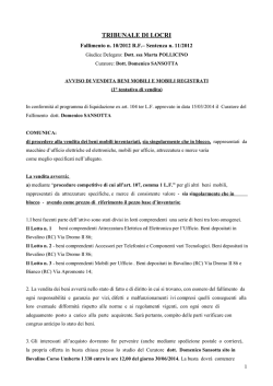 avviso di vendita fallim102012